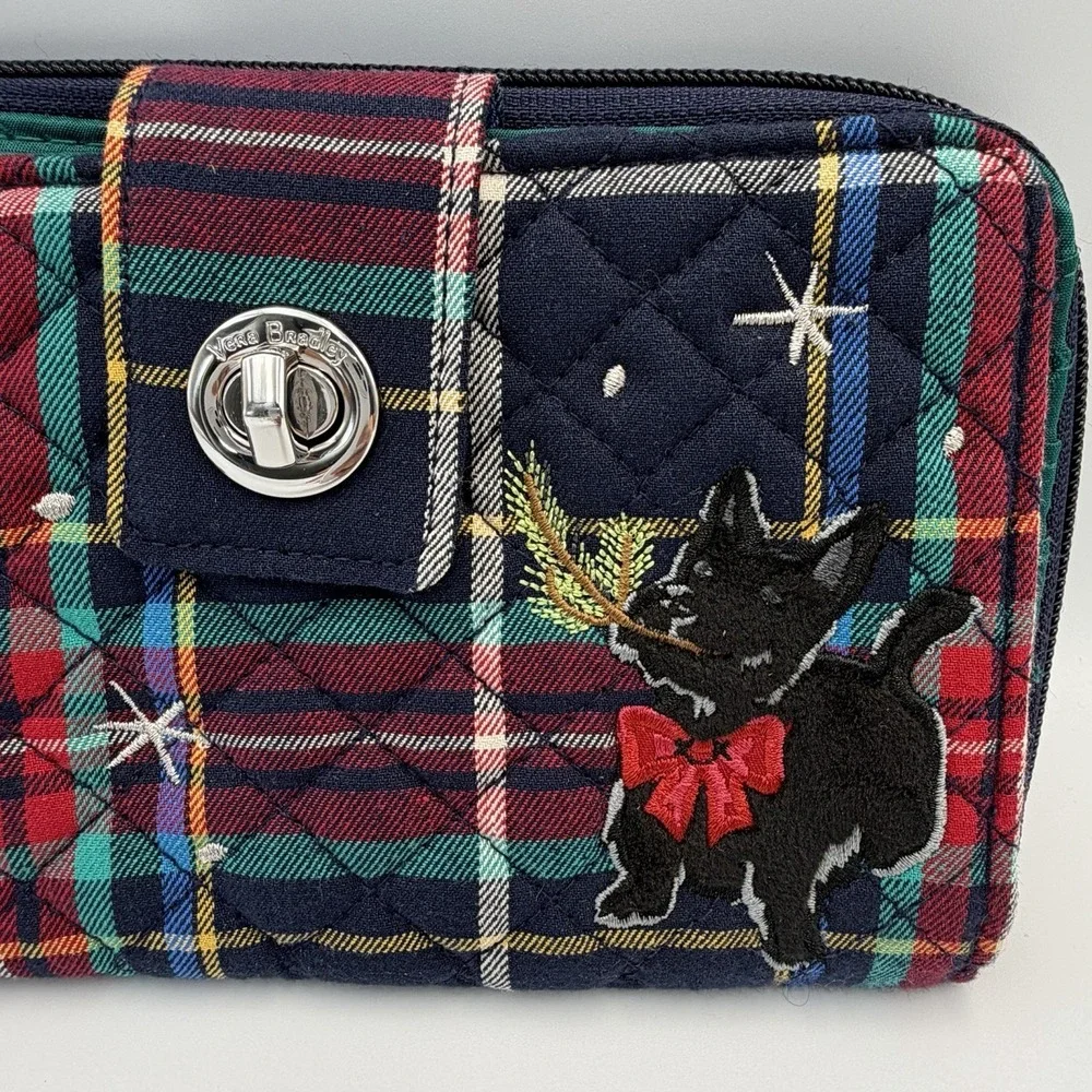 NEW Vera Bradley Bucket Crossbody Bag Purse And Wallet Scottie Dogs - Picture 11 of 14